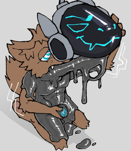 anthro assimilation bound chastity_bulge chastity_device clothing covering duo encasement force_feeding forced forced_transformation goo_encasement goo_transformation grope groping_crotch half-closed_eyes hypnosis latex latex_clothing latex_skinsuit liquid_latex lock_bulge lock_symbol machine male male/male merge_tf merging mind_control narrowed_eyes null_bulge null_bulge_squeeze null_stimulation protogen_visor ringed_eyes simple_background skinsuit submissive submissive_anthro submissive_male takeover tight_clothing transformation wearing_chastity_device a_guy_somewhere generic_character stepigo_(itsstepigo) canid canine goo_creature living_latex mammal protogen hi_res