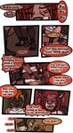 2018 anthro biped collar comic detailed_background dialogue duo english_text fur hair havoc_(tatsuchan18) hi_res hyena lying male mammal on_back open_mouth speech_bubble standing tatsuchan18 text