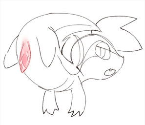 animal_genitalia biped bipedal_feral bodily_fluids feral genital_fluids genital_slit genitals looking_back low-angle_view male penis pink_penis precum raised_tail solo tail tapering_penis kirichiiii nintendo pokemon generation_5_pokemon pokemon_(species) snivy 2024 digital_drawing_(artwork) digital_media_(artwork) sketch spot_color