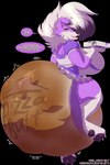 anthro big_breasts big_diaper bold_text breasts clothed clothing dialogue diaper diaper_logo diaper_under_clothing diaper_use excessive_feces exposed_diaper feces female fur huge_breasts hyper hyper_feces hyper_mess hyper_soiling logo logo_print maid_uniform pawpads paws pooping print_diaper purple_body purple_fur questioning_tone scatplay slightly_chubby soiled_diaper soiling soiling_diaper solo speech_bubble talking_to_viewer text text_emphasis text_on_diaper text_print thick_thighs unclean_diaper uniform used_diaper wearing_diaper white_diaper weewizzylizzy nintendo pizza_hut pokemon generation_7_pokemon lycanroc midnight_lycanroc pokemon_(species) filth alpha_channel english_text hi_res