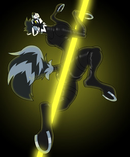 anthro bdsm bodysuit clothing dancing harness hooves horseshoe latex male petplay pole pole_dancing ponyplay roleplay skinsuit solo suit tight_clothing fetishame reno_(raccoon) mammal procyonid raccoon 5:6 absurd_res hi_res