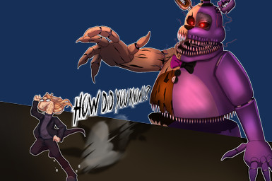 4_fingers 5_fingers alternate_form anthro black_bottomwear black_clothing black_footwear black_jacket black_pants black_sclera black_shoes black_sweater black_topwear black_turtleneck blonde_hair bottomwear bow_tie brown_body clothing damaged_body duo exposed_wires fingers fist footwear glowing glowing_eyes hair hat headgear headwear horn jacket machine macro male ossicone pants purple_body raised_arm red_eyes running_away sharp_teeth shoes simple_background split_color_body sweater tan_body teeth text top_hat topwear transparent_background turtleneck andreita14ajhq five_nights_at_freddy's five_nights_at_freddy's_4 groundbreaking scottgames giraffebreaking nightmare_fredbear_(fnaf) animatronic giraffe giraffid mammal robot alpha_channel english_text hi_res