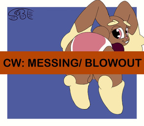 anthro clothed clothing diaper diaper_fetish excessive_feces fart feces feces_blowout female hyper hyper_feces hyper_soiling long_ears pooping rear_view soiled_diaper soiling soiling_diaper solo unclean_diaper used_diaper using_diaper wearing_diaper gassybigears69 nintendo pokemon ponnie_the_lopunny generation_4_pokemon lagomorph leporid lopunny mammal pokemon_(species) rabbit animated short_playtime sound video
