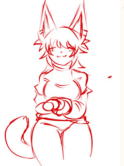 anthro bangs big_breasts big_ears blush breasts cat_tail crossgender female gender_transformation hand_holding male paws piercing solo thick_thighs transformation bugzthepug macktus animal_humanoid cat_humanoid felid felid_humanoid feline feline_humanoid humanoid mammal mammal_humanoid sketch