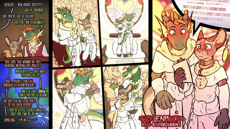 accident accidental_exposure ambiguous_gender anthro anthro_on_anthro balls blush butt casual_nudity church clothed clothed/nude clothing dialogue duo_focus embarrassed embarrassing_exposure embarrassing_nudity flaccid foreskin genitals group half-erect horn humanoid_genitalia humanoid_penis kissing magic male male/male male_focus nipples nude only_one_nude penis public public_nudity romantic romantic_couple text unretracted_foreskin wedding what_has_magic_done fek dungeons_and_dragons hasbro mythology wizards_of_the_coast arvie_dreadmaw fekkri_talot african_golden_cat caracal_(genus) dragon dragonborn_(dnd) felid feline mammal mythological_creature mythological_scalie scalie tabaxi 16:9 animated comic english_text hi_res no_sound short_playtime video widescreen