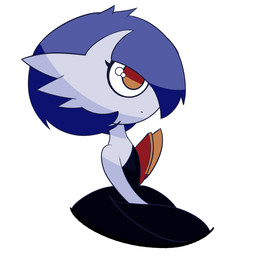 ambiguous_gender blue_hair hair hair_over_eye not_furry one_eye_obstructed orange_eyes side_view simple_background solo white_background malegardevoir nintendo pokemon generation_6_pokemon humanoid mega_evolution mega_gardevoir pokemon_(species) shiny_pokemon 1:1 2022 bust_portrait portrait source_request unavailable_at_source