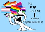 agender_pride_colors ambiguous_gender anthro aromantic_pride_colors asexual_pride_colors biped bisexual_pride_colors blue_background flag flag_(shape) flag_design genderfluid_pride_colors humor lesbian_pride_colors lgbt_pride nonbinary_pride_colors open_mouth open_smile orange_lesbian_pride_colors pansexual_pride_colors philadelphia_rainbow_pride_colors positive_message pride_color_flag pride_colors rainbow_flag rainbow_pride_colors rainbow_pride_flag rainbow_symbol simple_background six-stripe_rainbow_pride_colors smile solo standing super_gay text the_truth transgender_pride_colors white_body wide_eyed aimkid aimkid_(copyright) canid canine mammal 2019 digital_media_(artwork) english_text flat_colors lol_comments meme watermark