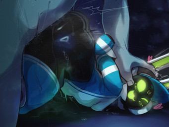 ambiguous_penetration big_butt black_body blush bodily_fluids butt clothed clothed_female clothed_humanoid clothing curvy_figure duo empty_eyes female female_focus female_humanoid female_on_human female_penetrated genital_fluids glistening glistening_body green_eyes green_inner_ear hand_on_head human_on_humanoid human_penetrating human_penetrating_female human_penetrating_humanoid humanoid_focus humanoid_penetrated interspecies looking_up_at_partner machine male male/female male_human male_on_humanoid male_penetrating male_penetrating_female male_penetrating_humanoid mostly_offscreen_character mostly_offscreen_human mostly_offscreen_male multicolored_body nude nude_human nude_male one_eye_closed open_mouth open_smile penetration pinned pinned_to_ground sex shirt side_view smile solo_focus thick_thighs topwear two_tone_body visor white_body mdthetest project_turboblast tempo_(project_turboblast) animal_humanoid human humanoid lagomorph lagomorph_humanoid leporid_humanoid mammal mammal_humanoid rabbit_humanoid robot robot_humanoid 2026 4:3 digital_drawing_(artwork) digital_media_(artwork) hi_res shaded soft_shading