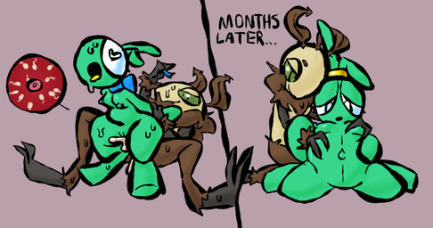 ambiguous_gender anthro bodily_fluids breasts cum cum_in_vagina cum_inside duo female genital_fluids impregnation ovum penetration pregnant pregnant_female sex simple_background sperm_cell sweat text tongue tongue_out two_panel_image vaginal vaginal_penetration hhbrother manny_(hhbrother) saint_(saintlymoth) arthropod insect lepidopteran mantis moth hi_res sketch