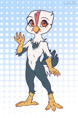 anthro arm_tuft beak blue_body dotted_background elbow_tuft eyelashes featureless_crotch front_view glistening glistening_eyes gloves_(marking) head_tuft leg_markings looking_at_viewer male markings nude orange_eyes pattern_background simple_background socks_(marking) solo standing tuft white_body yellow_beak yellow_body lostgoose kecha_(character) avian bird chicken galliform phasianid 2022 full-length_portrait hi_res portrait signature