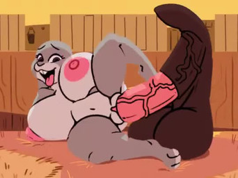 abdominal_bulge animal_genitalia animal_penis anthro balls big_balls big_breasts big_penis breasts buckteeth disembodied_penis duo equine_genitalia equine_penis erection extreme_penetration female genitals huge_balls huge_breasts huge_penis hyper hyper_breasts hyper_genitalia hyper_penis large_penetration lying male male/female multicolored_body navel nipples nude on_side open_mouth penetration penile penile_penetration penis pink_nipples ridiculous_fit sex teeth tongue tongue_out two_tone_body vaginal vaginal_penetration vulva komdog disney zootopia judy_hopps lagomorph leporid mammal rabbit 2020 animated digital_media_(artwork) lineless no_sound short_playtime video