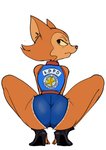 anthro bottomwear butt clothing crouching cutoffs daisy_dukes denim denim_bottomwear denim_clothing female hotpants looking_back police police_officer rear_view shorts simple_background solo white_background dbaru patrol_03 pamela_bondani domestic_cat felid feline felis mammal 2021