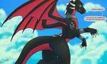 4_fingers anthro blade bracelet butt dialogue female fingers flying horn jewelry membrane_(anatomy) membranous_wings multi_horn necklace race rear_view sky solo tail tail_blade tattoo text weapon_tail wings apollyondragon activision european_mythology mythology spyro_the_dragon cynder dragon mythological_creature mythological_scalie scalie western_dragon 2023 digital_drawing_(artwork) digital_media_(artwork) english_text signature