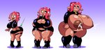 areola bell bell_collar belly big_areola big_breasts blush bodily_fluids body_size_growth boots bottomwear brainwashing breast_expansion breasts cleavage_cutout clothing clothing_loss clothing_transformation collar cowbell cropped_jacket cutout dark_body dark_skin dart drooling expansion eye_roll fangs female glistening glistening_body glistening_skin glowing glowing_eyes gradient_background grin hair half-closed_eyes hand_on_breast high_heeled_boots high_heels hip_expansion holding_breast huge_breasts huge_hips huge_thighs humanoid_pointy_ears lactating lactating_through_clothing latex latex_clothing legband looking_pleasured mid_transformation midriff milk mind_alteration narrowed_eyes nipples open_mouth overweight overweight_female overweight_humanoid pseudo_hair purple_background questionable_consent red_hair saliva shocked simple_background size_transformation skirt smile solo standing substance_intoxication suction_cup syringe teeth tentacle_hair tentacles thick_thighs thigh_expansion thighband thong transformation transformation_sequence underwear weight_gain wet wet_clothing wide_eyed wide_hips grepstrash nintendo splatoon agent_8_(splatoon) animal_humanoid cephalopod cephalopod_humanoid humanoid marine marine_humanoid mollusk mollusk_humanoid octarian octoling octopus_humanoid 2023 hi_res sequence