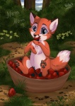 2013 ambiguous_gender canine chest_tuft cub cute feral food forest fox outside rukifox solo strawberry tree tuft young
Rating: Safe
Score: 18
User: tony311
Date: August 29, 2013