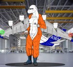 aircraft airliner anthro biped boots breasts civilian clothing female footwear genitals hangar machine metallic_body nipples pussy shoes solo undressing vehicle white_body wings aeromorpha380 airbus airbus_a380 living_aircraft living_machine living_vehicle