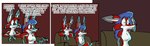 3_toes 4_fingers anthro arm_tuft belly biped black_eyes black_nose blue_sclera breasts brown_background brown_ear_tips casual_nudity cheek_tuft chest_tuft controller countershade_torso countershading crossed_arms dialogue dipstick_ears duo ear_markings ears_back elbow_tuft eye_bags eyebrows facial_tuft featureless_breasts feet female fingers fur furniture glance gloves_(marking) grey_body grey_fur hair half-closed_eyes head_tuft holding_controller holding_object holding_remote holding_remote_control humor inside knee_tuft leg_markings leg_tuft long_hair male markings multicolored_body multicolored_ears multicolored_fur narrowed_eyes nude on_sofa one_ear_up open_mouth paws pecs pivoted_ears plantigrade pouting pouting_lips pouty purple_hair raised_eyebrows red_body red_fur remote_control ringed_pupils shocked shoulder_tuft simple_background sitting sitting_on_sofa socks_(marking) sofa surprise surprised_expression surprised_face surprised_look teeth_showing text toes tuft tv_remote two_tone_body two_tone_fur watching_tv white_belly white_body white_breasts white_chest white_fur white_sclera wide_eyed wide_hips stevethedragon coyoteville beneatha_the_vixen mulder_the_fox canid canine fennec_fox fox mammal red_fox true_fox 2013 colored comic detailed digital_drawing_(artwork) digital_media_(artwork) english_text shaded