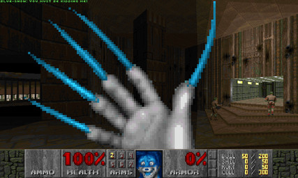 anthro claws column disembodied_hand feet foot_shot group long_claws male military screencap screencap_background soldier solo_focus stairs toony transformation warrior longblueclaw doom_(series) id_software microsoft blue-snow canid canine canis human mammal wolf 5:3 digital_media_(artwork) pixel_(artwork)