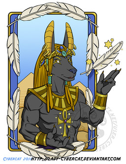 4_fingers abs accessory ankh anthro biceps big_ears black_body black_fur black_nose blonde_hair blue_sky bracelet claws clothed clothing day decorative_scarab desert detailed_background dreadlocks ear_piercing egyptian egyptian_clothing eyebrows eyeliner feathers fingers front_view fur gesture gold_(metal) gold_jewelry hair hair_accessory happy jewelry long_hair looking_at_viewer makeup male markings muscular muscular_anthro muscular_male necklace outside pecs piercing pose pyramid raised_arm sand short_fur sky smile snout solo star teeth text topless triceps usekh yellow_claws yellow_eyes cybercat egyptian_mythology middle_eastern_mythology mythology anubis anubian_jackal canid canine canis deity jackal mammal 2016 cel_shading digital_media_(artwork) half-length_portrait portrait shaded url watermark
