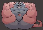 anthro belly big_belly butt grey_body male mature_male moobs navel nipples overweight overweight_male pink_body pink_nose simple_background solo smut_leo rise_of_the_teenage_mutant_ninja_turtles teenage_mutant_ninja_turtles master_splinter mammal murid murine rat rodent 2024