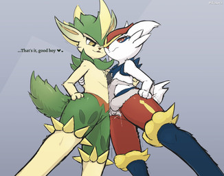 anthro anthro_penetrated bodily_fluids cum cum_in_vagina cum_inside dominant dominant_female extreme_size_difference featureless_chest female female_dominating_male flat_chested fur genital_fluids genitals good_boy green_body green_fur group hand_on_hip human_on_anthro human_penetrating human_penetrating_anthro interspecies larger_anthro larger_female macro male male/female palphilia penetration penile penile_penetration penis_in_vagina pokephilia power_bottom red_body red_fur sex size_difference smaller_human smaller_male smile submissive submissive_male text trio vaginal vaginal_penetration vulva white_body white_fur conditional_dnp pikajota nintendo palworld pocketpair pokemon anon cinderace generation_8_pokemon human lagomorph mammal pal_(species) pokemon_(species) verdash crossover english_text hi_res