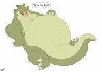 anthro belly big_belly eating hand_on_belly male overweight overweight_anthro overweight_male solo thought_bubble canson alligator alligatorid crocodilian reptile scalie hi_res