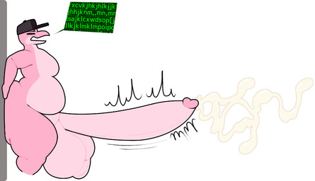 against_surface against_wall anthro balls big_balls big_penis bodily_fluids cum ejaculation excessive_cum excessive_genital_fluids genital_fluids genitals glitch huge_balls huge_penis humanoid_genitalia humanoid_penis hyper hyper_balls hyper_genitalia hyper_penis male motion_lines penis slightly_chubby solo speech_bubble text chip_at_night flipper_zero lotei_(dunkink_d) aquatic bottlenose_dolphin cetacean dolphin mammal oceanic_dolphin toothed_whale digital_media_(artwork)