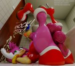 anthro anus balls bathroom big_anus big_balls big_breasts big_penis bodily_fluids breasts clothing cum cumshot dress ejaculation eyelashes footwear fumes genital_fluids genitals gynomorph high_heels huge_anus intersex orgasm penis shoes smegma solo surprise vein veiny_penis sanory sega sonic_the_hedgehog_(series) amy_rose mammal 3d_(artwork) digital_media_(artwork) hi_res