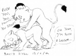 anal anal_penetration dominant dominant_young duo feral intraspecies male male/male male_penetrated male_penetrating male_penetrating_male penetration sex tail young young_feral asthexiancal disney kimba_the_white_lion osamu_tezuka the_lion_king kimba simba_(the_lion_king) felid lion mammal pantherine black_and_white monochrome