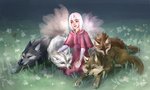 clothing cuddling domestic_pet female feral flower fur grey_body grey_fur group lying male meadow petting plant red_clothing sleeping white_body white_fur fennefox wolf's_rain cheza_(wolf's_rain) hige_(wolf's_rain) kiba_(wolf's_rain) toboe_(wolf's_rain) tsume_(wolf's_rain) canid canine canis domestic_dog human mammal wolf pat_(disambiguation) 5:3 hi_res