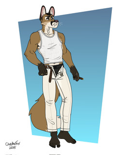 abs anthro armpit_hair barefoot barely_visible_genitalia barely_visible_penis belt belt_buckle biped body_hair bottomwear bracelet buckle bulge cigar clothed clothing ear_piercing ear_ring ears_up feet flaccid genitals holding_cigar holding_object humanoid_feet jewelry looking_aside male male_anthro muscular muscular_anthro muscular_male navel nipple_piercing nipples open_belt open_bottomwear open_clothing open_pants panties pants penis penis_base piercing plantigrade ring ring_piercing shirt solo tail tank_top topwear translucent translucent_clothing underwear bartek22 sid_(bartek22) hi_res