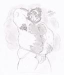 anthro armpit_hair beard belly big_belly body_hair chest_hair clothing ear_piercing facial_hair hairy jockstrap male manly musclegut muscular musk nipples overweight piercing solo underwear vanshart clayton_bear bear mammal hi_res