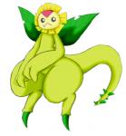 ambiguous_gender flower not_furry plant solo sunflower wide_hips conditional_dnp fallen_(artist) bandai_namco digimon digimon_(species) elemental_creature flora_fauna sunflowmon colored_sketch low_res sketch