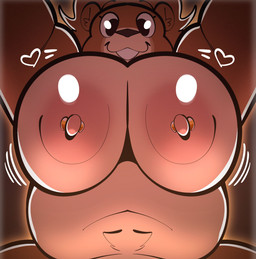anthro breasts female first_person_view looking_at_viewer nipples nude overweight overweight_female slightly_chubby slightly_chubby_anthro slightly_chubby_female solo gabbah bear mammal nue absurd_res hi_res