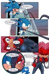 anthro big_breasts breasts butt butt_focus cleavage clothed clothing detailed_background duo female green_eyes hair huge_breasts male male/female mural pink_hair purple_eyes solo speech_bubble text whip whipping mobian_monster archie_comics sega sonic_the_hedgehog_(archie) sonic_the_hedgehog_(comics) sonic_the_hedgehog_(series) lien-da sonic_the_hedgehog echidna eulipotyphlan hedgehog mammal monotreme 2:3 absurd_res comic english_text hi_res