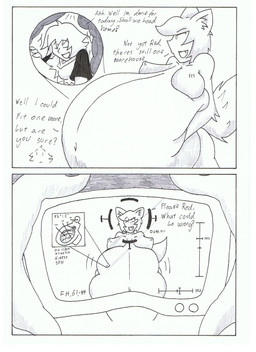 belly big_belly breasts duo female huge_belly overweight text ndnode wolfette_(character) animal_humanoid canid canid_humanoid canine canine_humanoid human humanoid mammal mammal_humanoid wolf_humanoid 2011 comic english_text hi_res