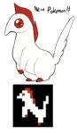 ambiguous_gender beak feathers red_body red_eyes red_feathers solo white_body white_feathers unknown_artist action_52 fakemon shooting_gallery_(action_52) avian bird