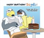 3_toes annoyed anthro avian_feet barefoot beak biped briefs cake clothing dessert eating feet feet_together feet_up food grey_clothing grey_shirt grey_tank_top grey_topwear happy_birthday looking_at_viewer male mature_anthro mature_male shirt sitting soles solo supported_legs tank_top text tighty_whities toes topwear underwear white_briefs white_clothing white_underwear anti_dev brogulls wilson_(brogulls) avian bird gull lari larid 2016 english_text