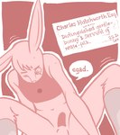 anal anal_penetration anthro bottomless classy clothed clothing erection eyewear genitals male monocle penetration penis solo victoriana battle_angel lagomorph leporid mammal rabbit digital_media_(artwork) low_res oekaki