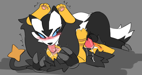 69_position balls blush bodily_fluids claws cum cum_in_mouth cum_inside cunnilingus deep_cunnilingus duo feet fellatio female female_penetrated feral finger_claws genital_fluids genitals head_between_thighs legs_up male male/female male_penetrating male_penetrating_female oral oral_penetration paws penetration penile penis sex soles spread_legs spread_vulva spreading tail toe_claws tongue tongue_out tongue_penetration vaginal vaginal_fluids vulva shinyumbre nintendo pokemon felid galarian_form galarian_linoone generation_4_pokemon generation_8_pokemon luxio mammal mustelid pokemon_(species) regional_form_(pokemon) shiny_pokemon hi_res