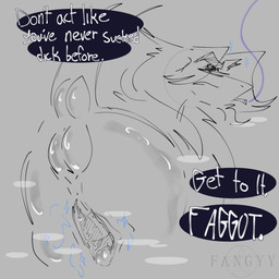 anatomically_correct anus big_clitoris bodily_fluids breath broken_horn butt butt_focus cigarette clitoral_slit clitoris demanding dialogue dock_(anatomy) dominant dominant_male erection eyebrows feral frown furrowed_eyebrows genital_fluids genitals glistening glistening_body glistening_butt glistening_genitalia glistening_vulva homophobic_slur horn long_mane looking_at_viewer magic male plot_focus presenting puffy_anus scowl simple_background slur smoking smoking_cigarette solo spread_vulva spreading tail talking_to_viewer text thick_eyebrows vaginal_fluids vulva fangyy hasbro my_little_pony mosh_pit(fangyy) bat_pony classical_unicorn equid equine horse mammal pony 1:1 2026 digital_drawing_(artwork) digital_media_(artwork) english_text hi_res monochrome sketch trans_(lore) trans_man_(lore)