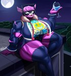 5_fingers anthro big_breasts breasts clothing container cup drinking_glass female fingers glass glass_container glass_cup holding_object holding_wine_glass huge_breasts moon muscular muscular_anthro muscular_female muscular_thighs night open_mouth outside purple_body solo torn_clothing wine_glass mrmelted epic_games fortnite dj_bop alpaca camelid mammal 2024 absurd_res hi_res