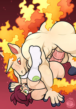 anal anal_penetration animal_genitalia anthro anthro_on_top anthro_penetrating anthro_penetrating_female anthro_penetrating_human balls bodily_fluids clothing duo equine_genitalia erection female female_on_anthro female_on_bottom female_penetrated fire genital_fluids genitals horn human_on_anthro human_on_bottom human_penetrated interspecies male male/female male/male male_anthro male_on_human male_on_top male_penetrated male_penetrating male_penetrating_female male_penetrating_human muscular muscular_male nude on_bottom on_top penetration penile penis sex simple_background smile tail ursa-m1nor nintendo pokemon equid equine generation_1_pokemon human humanoid mammal pokemon_(species) rapidash absurd_res hi_res