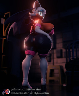 anthro armwear bat_wings big_breasts blue_eyes blue_eyeshadow boots breasts butt cleavage cleavage_overflow clothed clothing elbow_gloves eyelashes eyeshadow female footwear fur gloves hair handwear high_heeled_boots high_heels looking_back makeup membrane_(anatomy) membranous_wings shoes solo tan_body tan_skin text white_body white_fur white_hair wings feversfm valorlynz_(modeler) sega sonic_the_hedgehog_(series) rouge_the_bat bat mammal 3d_(artwork) digital_media_(artwork) hi_res url