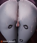 anthro anus bodily_fluids butt cum cum_on_butt female focus_on_ass focused genital_fluids genitals pussy solo tail monarquis momo_(monarquis) felid mammal pantherine snow_leopard 3d_(artwork) absurd_res digital_media_(artwork) hi_res