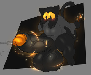 anthro balls big_balls big_breasts big_butt big_penis blush bodily_fluids breasts butt clothed clothing expansion genital_expansion genital_fluids genitals gynomorph gynomorph_anthro hand_on_face huge_balls huge_butt huge_penis hyper hyper_balls hyper_genitalia hyper_penis intersex intersex_anthro leaking_precum looking_at_genitalia looking_at_penis looking_down looking_worried magic magic_wand pantsless particles penis penis_expansion precum shortstack shortstack_gynomorph shortstack_intersex simple_background solo tail vein veiny_penis spinycatto google google_doodle magic_cat_academy momo_(google) felid feline mammal 2023 colored_sketch digital_drawing_(artwork) digital_media_(artwork) hi_res sketch watermark
