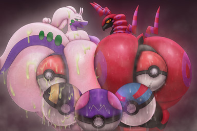 anal anal_beads anal_beads_in_ass anal_penetration anthro anus ass_to_ass balls big_anus big_balls big_breasts big_butt big_penis big_vulva bodily_fluids breasts butt butt_focus butts_touching duo female feral genitals glistening glistening_body glistening_butt horn huge_anus huge_balls huge_butt huge_penis hyper hyper_anus hyper_butt looking_back male musk musky_anus musky_balls musky_butt narrowed_eyes nude object_in_ass penetration penis pokeball pokeball_anal_beads pokeball_insertion pokeball_sex_toy puffy_anus red_body sex_toy sex_toy_in_ass sex_toy_insertion simple_background slime smile standing sweat sweaty_anus sweaty_balls sweaty_body sweaty_butt sweaty_genitalia tail thick_thighs vulva white_body zexyprof nintendo pokemon generation_5_pokemon generation_6_pokemon goodra pokemon_(species) scolipede 2026 3:2 hi_res