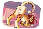 5_fingers anthro anus breasts feet female fingers genitals hair nude pussy raised_tail red_hair sex_toy smile solo tail tail_anus toes vibrator wand_vibrator vateo aven_(vateo) cheetah felid feline mammal 2022 digital_media_(artwork) hi_res