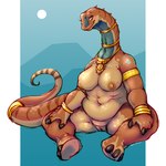 anthro areola biped blue_eyes breasts brown_body countershade_neck countershade_tail countershading female genitals jewelry_only navel nipples non-mammal_breasts non-mammal_navel non-mammal_nipples overweight overweight_anthro overweight_female pussy solo tail danji-isthmus josephine_(bahumot) dinosaur prehistoric_species reptile sauropod sauropodomorph scalie 1:1 digital_drawing_(artwork) digital_media_(artwork) hi_res