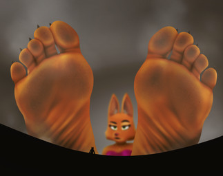 5_toes anthro barefoot bodily_fluids claws depth_of_field dirty dirty_feet duo eyebrows feet female female_focus foot_focus foot_towering_over_micro fur humanoid_feet larger_female low-angle_view male micro musk musky_feet oblivious orange_body orange_fur plantigrade raised_eyebrow resting silhouette sitting size_difference smaller_male soles sweat sweaty_feet toe_claws toes worm's-eye_view wrinkled_feet wrinkles zalbox34 dreamworks the_bad_guys diane_foxington mr._wolf_(the_bad_guys) canid canine canis fox mammal red_fox true_fox wolf